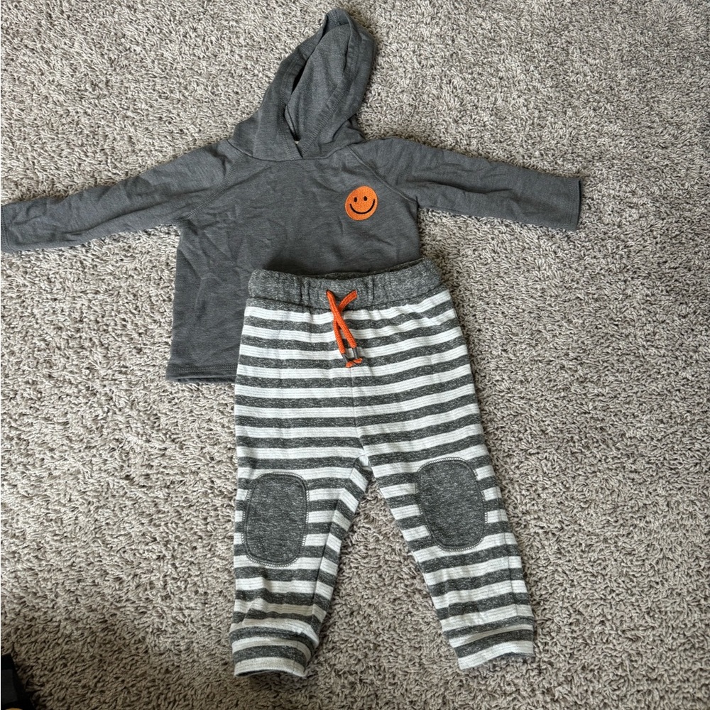 Baby boy smiley face matching set from Nordstrom 12 months